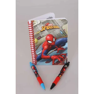 LİSANSLI SPIDERMAN ÇİZGİLİ NOT DEFTERİ VE VERSATİL UÇLU KALEM 0.7 mm 2'LİSİ