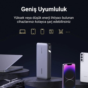Ugreen 145W 25000MAH Pd Qc 3.0 LED Göstergeli USB Type-C Fiyatı
