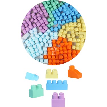 Play Blox 3004 Pastel Renkler Mega Blok Seti 133 Parça Mavi Fiyatı