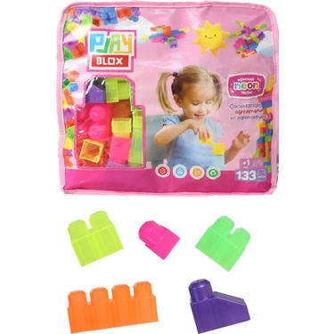Play Blox 2991 Neon Renkler Mega Blok Seti 133 Parça Pembe Fiyatı