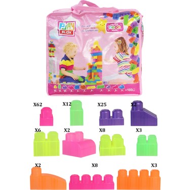 Play Blox 2991 Neon Renkler Mega Blok Seti 133 Parça Pembe Fiyatı