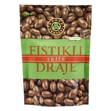 Kahve Dünyası Sütlü Çikolatalı Antep Fıstıklı Draje 120 g Lezzetli Atıştırmalık ürün görseli