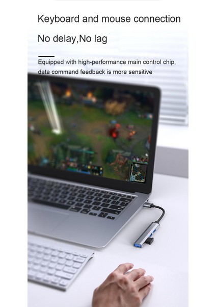 Nr1 USB 4 Port USB 2.0 Hub Çoğaltıcı Alüminyum Kasa