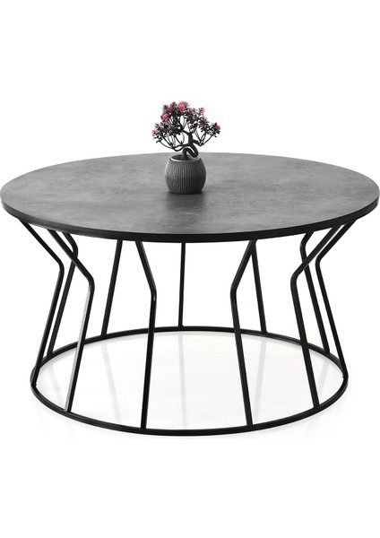 Kum Saati Metal Orta Sehpa 80X43CM