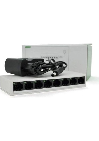 Nr4 8 Port Switch RJ45 100MBPS Ethernet Internet Dağıtıcı Ağ Hub Ev Ofis Için