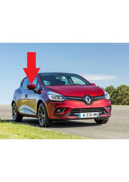 Renault Clio 4 2012-2019 Sağ Yan Dış Dikiz Ayna Kapağı 963743136R