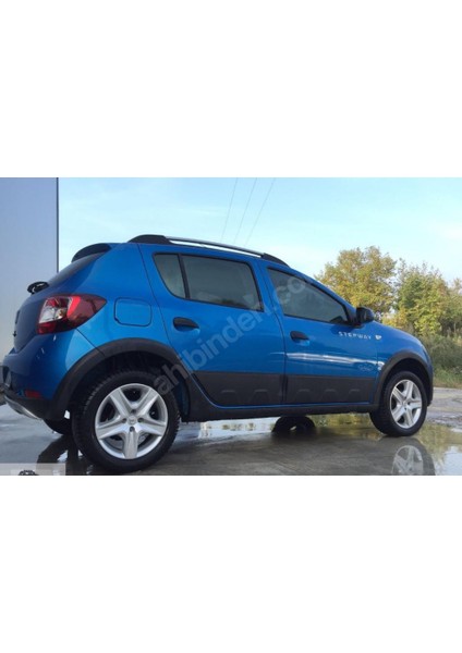 Dacia Sandero Stepway Kapı Koruma Seti Mat Siyah 2013-