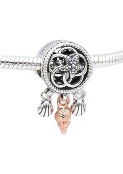 Deniz Kabuklu Düş Kapanı Charm | 925 Ayar Gümüş