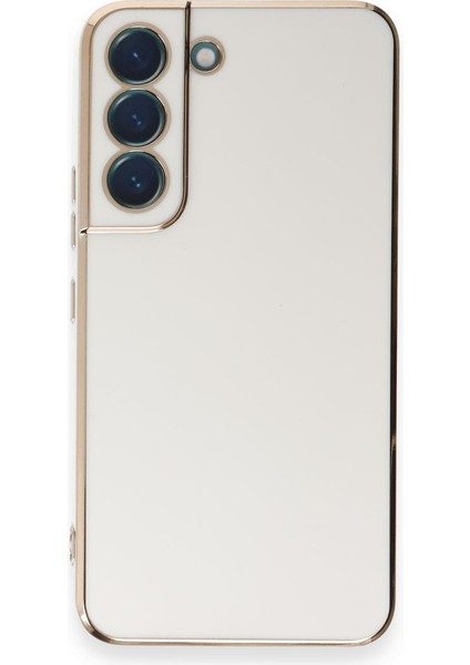 Samsung Galaxy S21 Kılıf Volet Silikon - Beyaz Nrmsa