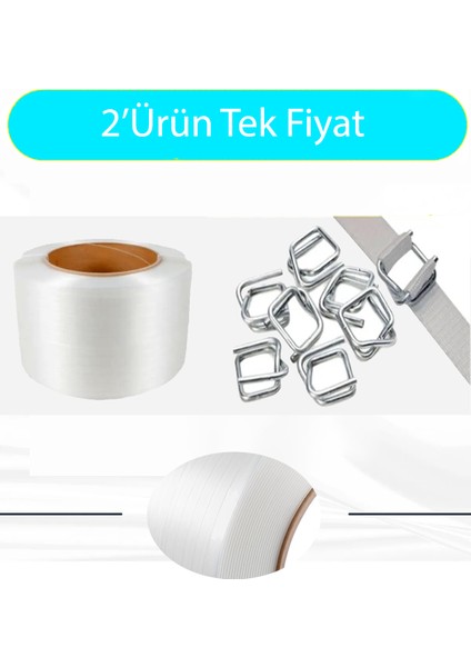 19'luk Kompozit Lifli Çember 1000 Adet Bukle Toka