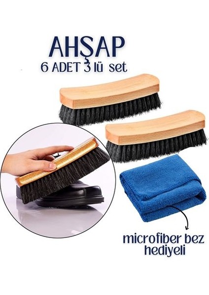 Transformacion 6 Adet 3 Lü Set Ayakkabı Fırçası Bezli 718743