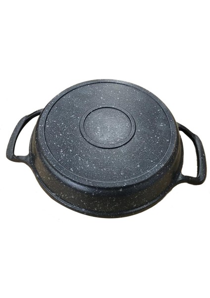 Döküm Sağan Ömür Boyu Garanti 18CM Granit Pik Döküm Yumurta Sahanı Tava Yanmaz Yapışmaz Iç Dış Yüzey fiyatları