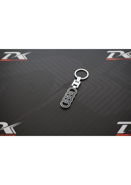 Audi Halka Logo Krom Metal Çift Yön Anahtarlık
