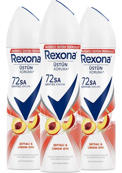 Şeftali & Limon Otu Kadın Sprey Deodorant 3 x 150 ml