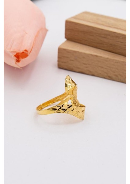 22 Ayar Altın Yüzük Kalemli Işlemeli Tasarım Kadın Yüzük modelleri