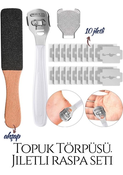 Ayak Törpüsü + Jiletli Topuk Raspa Seti 718914