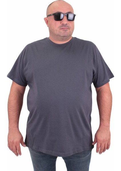 Büyük Beden Basic Tişört 11100 Fume