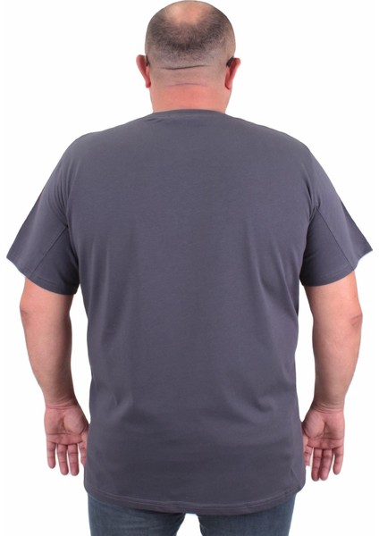 Büyük Beden Basic Tişört 11100 Fume modelleri