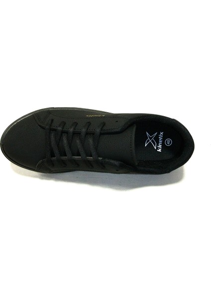 Siyah Altın Bağcıklı Sneakers Spor Ayakkabı