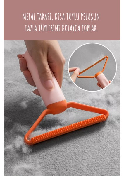 Çift Taraflı Kedi Köpek Tüy Toplama Elbise Tiftik Tüy Toparlayıcı Kazak Hırka Halı Kumaş Tüy Alma