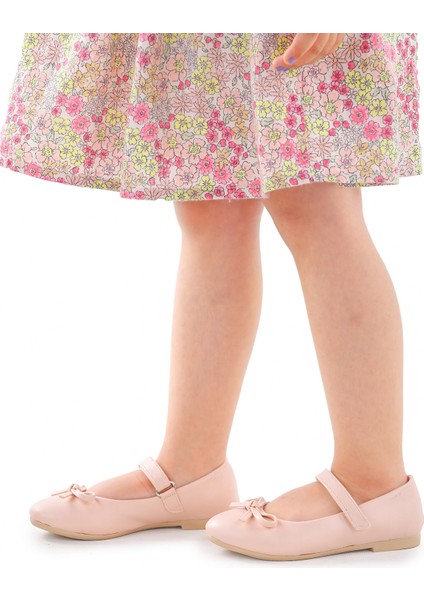 Barbe Cilt Fiyonklu Cırtlı Kız Çocuk Babet Ayakkabı modelleri