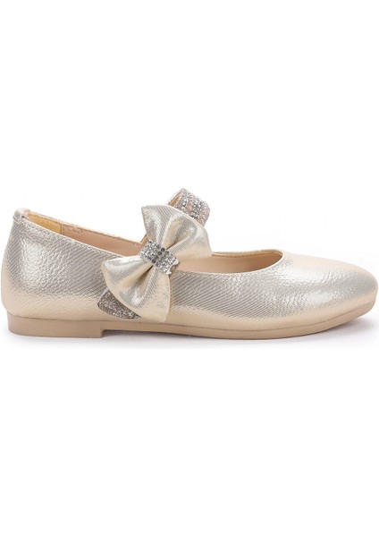 Cırtlı Kız Çocuk Taşlı Babet Ayakkabı 252 Vakko Altın fırsatları