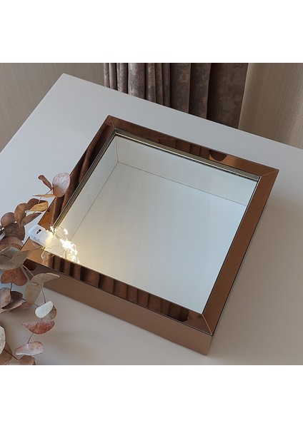 ledli 25X25 cm Verda Anı Çerçevesi-6 cm Derinlikli Anı Çerçevesi Gül Kutusu! Rose