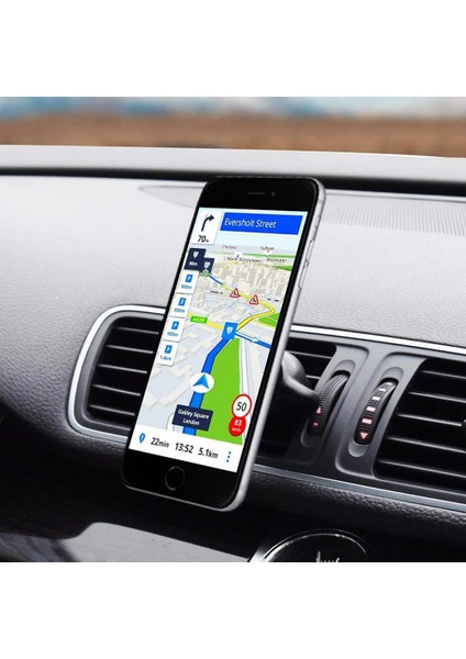 Universal Uyumlu Havalandırma 360 Derece Oynar Başlık Araba Mıknatıslı Telefon Tutucu Ayarlanabilir Mıknatıslı Araç Içi Tutacak