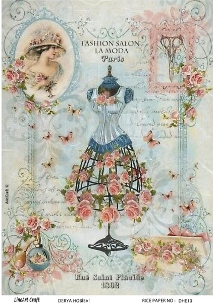 Pirinç Dekopaj Kağıdı NO:DHE10- 29X42CM