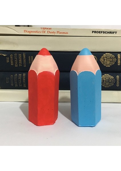 Kalem Dekoratif Beton Biblo 2li, doğum günü hediyesi, sevgililer günü hediyesi, hediyelik eşya, hediyelik biblo