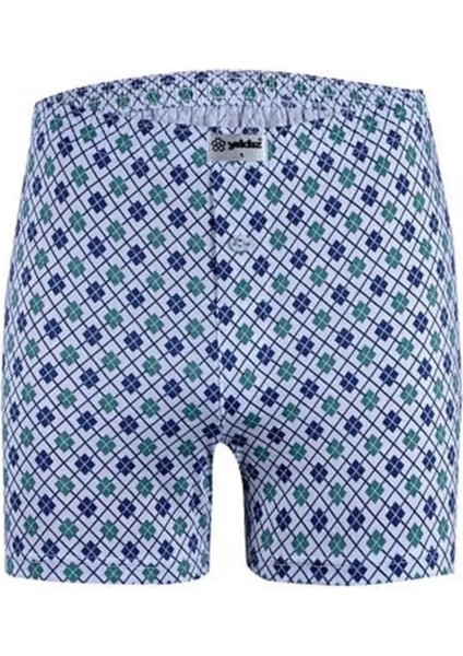Erkek Penye Emprime Desenli Boxer 35 - 6 Adet modelleri