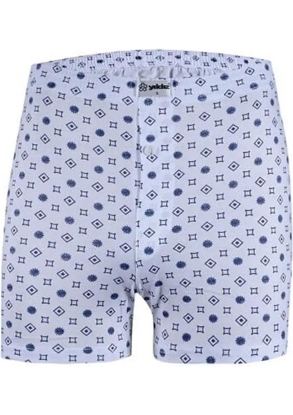 Erkek Penye Emprime Desenli Boxer 35 - 6 Adet
