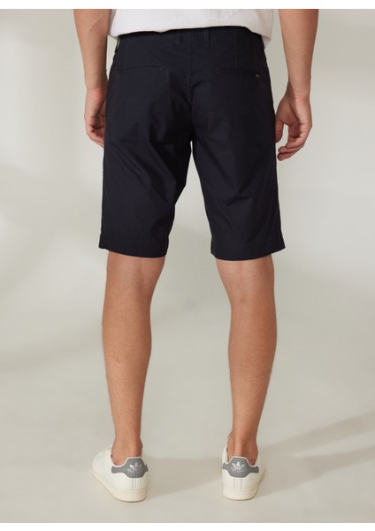 Normal Bel Slim Fit Koyu Mavi Erkek Bermuda Şort A261NAT99NG332-