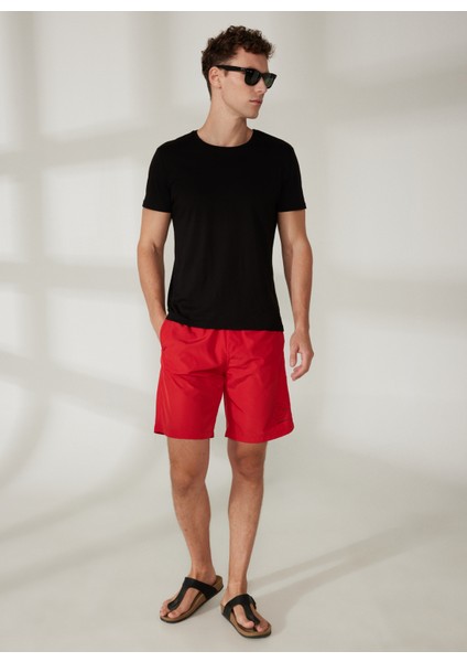 Şort Mayo, M, Kırmızı