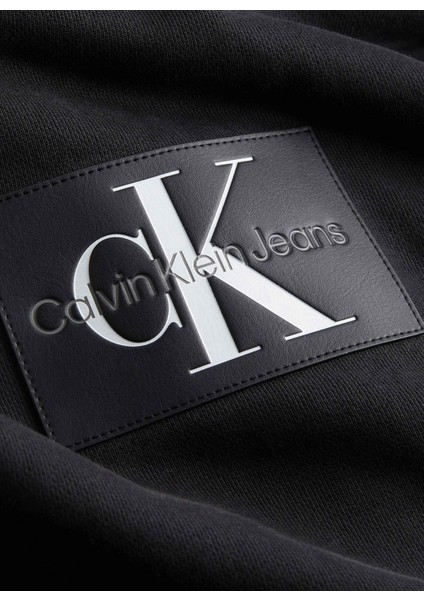 Calvin Klein Jeans Kapüşon Yaka Baskılı Siyah Kadın Sweatshirt J40J400325BEH