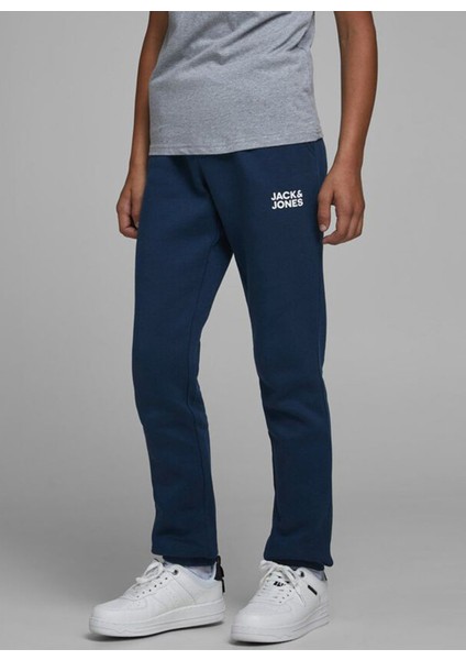 Jack & Jones Lastikli Paça Lacivert Erkek Eşofman Altı Jpstgordon Jjnewsoft Sweat Pant Noo