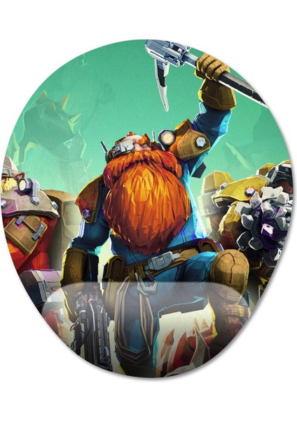 Deep Rock Galactic Bilek Destekli Mousepad Model - 4 Oval