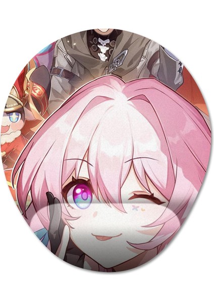 Honkai: Star Rail Bilek Destekli Mousepad Model - 5 Oval