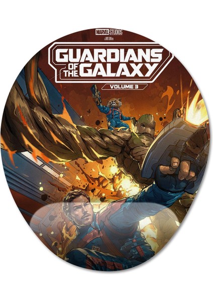 Guardians Of The Galaxy Vol. 3 Bilek Destekli Mousepad Model - 3 Oval