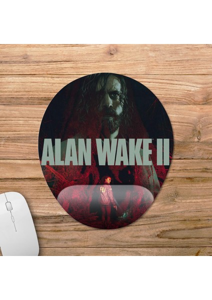 Alan Wake 2 Bilek Destekli Mousepad Model - 1 Oval
