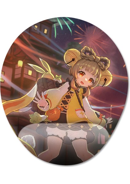 Yaoyao - Genshin Impact Bilek Destekli Mousepad Model - 1 Oval