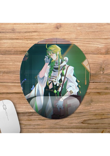 Baizhu - Genshin Impact Bilek Destekli Mousepad Model - 2 Oval fiyatları