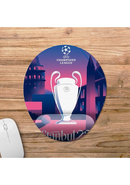 Manchester City - Inter / Şampiyonlar Ligi Finali / Istanbul 2023 Bilek Destekli Mousepad Model - 1 Oval fiyatları