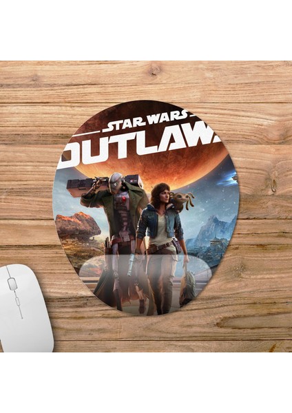 Star Wars Outlaws Bilek Destekli Mousepad Model - 1 Oval fiyatları