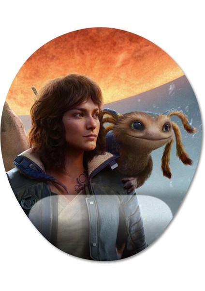 Star Wars Outlaws Bilek Destekli Mousepad Model - 2 Oval