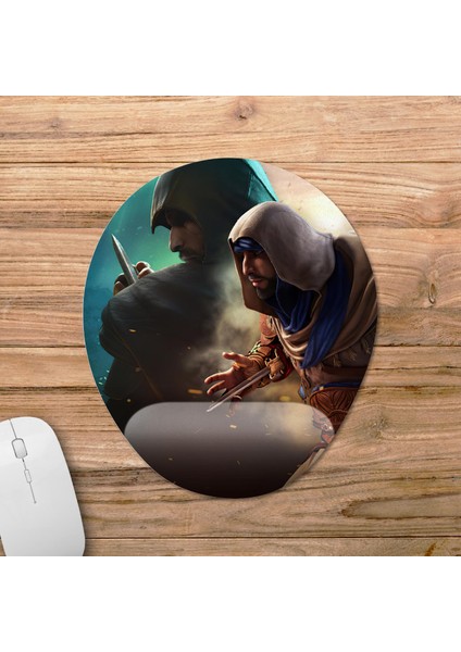 Assassin's Creed Mirage Bilek Destekli Mousepad Model - 2 Oval fiyatları