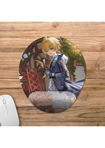 Mika - Genshin Impact Bilek Destekli Mousepad Model - 1 Oval