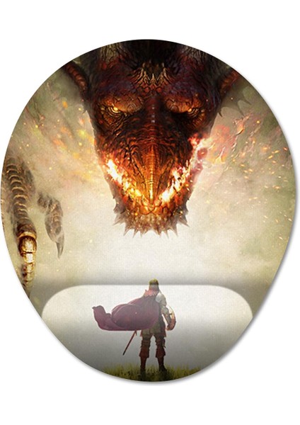 Dragon's Dogma 2 Bilek Destekli Mousepad Model - 3 Oval