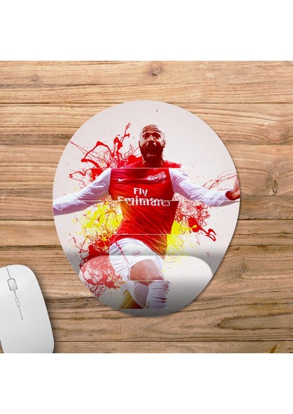 Thierry Henry Bilek Destekli Mousepad Model - 2 Oval fiyatları