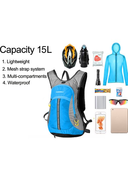 Sport Sırt Çantası 15L Hafif Sırt Çantası Giyim Dayanıklı Sırt Çantası Seyahat Günbazı (Yurt Dışından) fiyatları